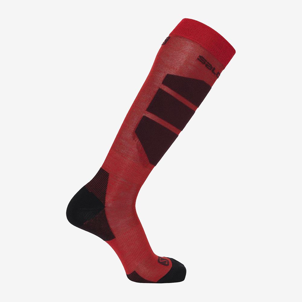 Salomon Singapore Mens Socks - COMFORT Red | 41573-LXGY